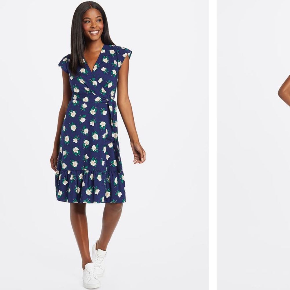 Draper James Flutter Wrap Dress NWOT